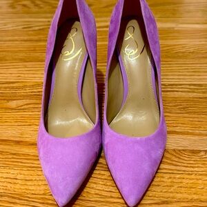 Never worn amethyst suede